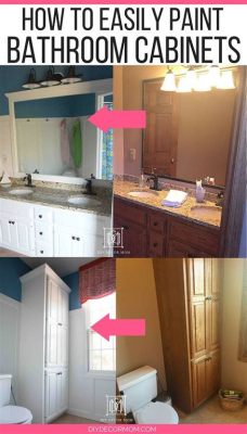 how to paint bathroom cabinets: choosing the right tools for your project